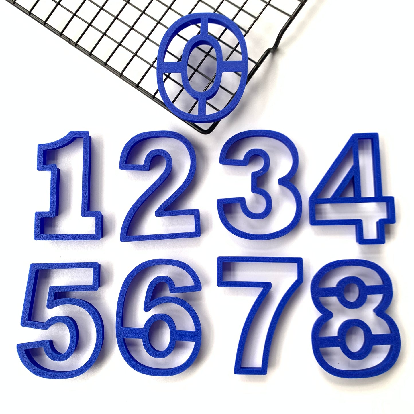 Numbers 0 to 9 - Cookie Cutter 3 inches height