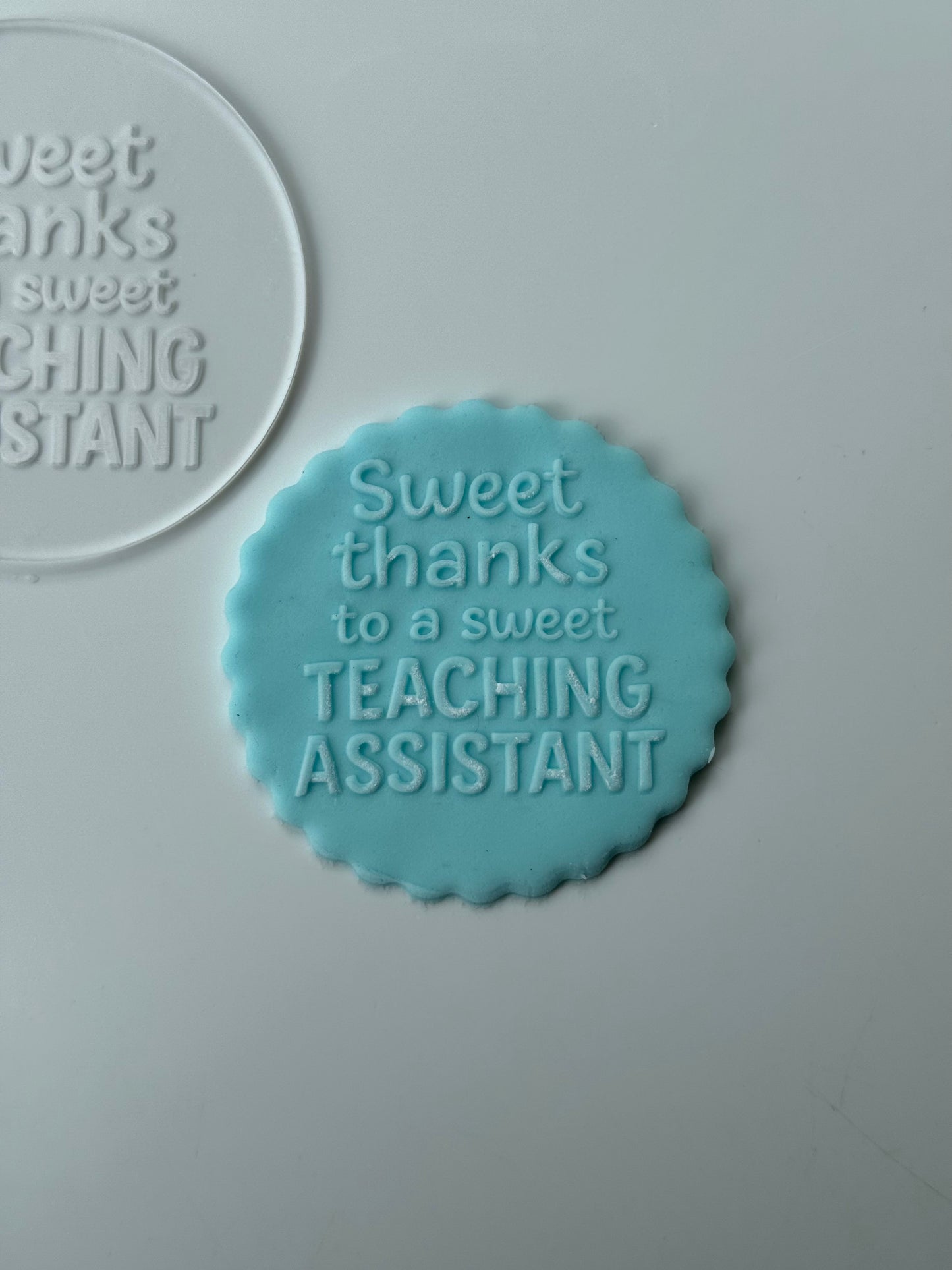 sweet thanks to a sweet teaching assistant deboss