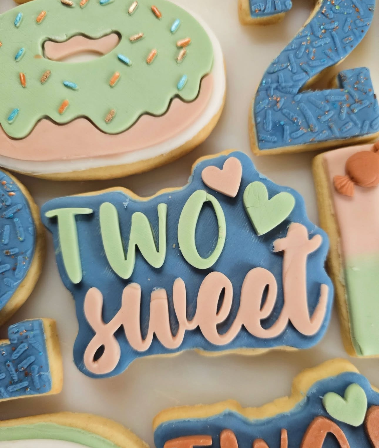 two sweet - 3d debossing and cutter - sweet