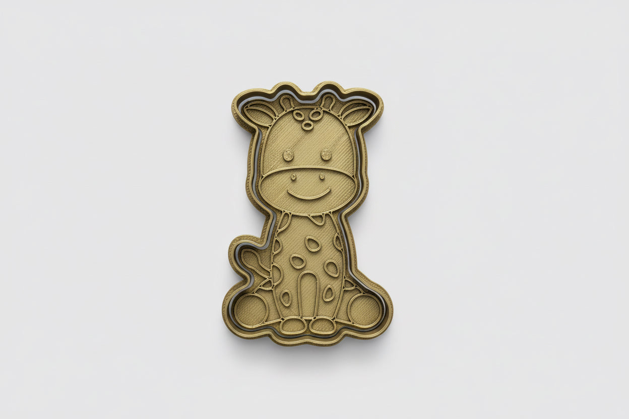 Giraffe cookie cutter and stamp