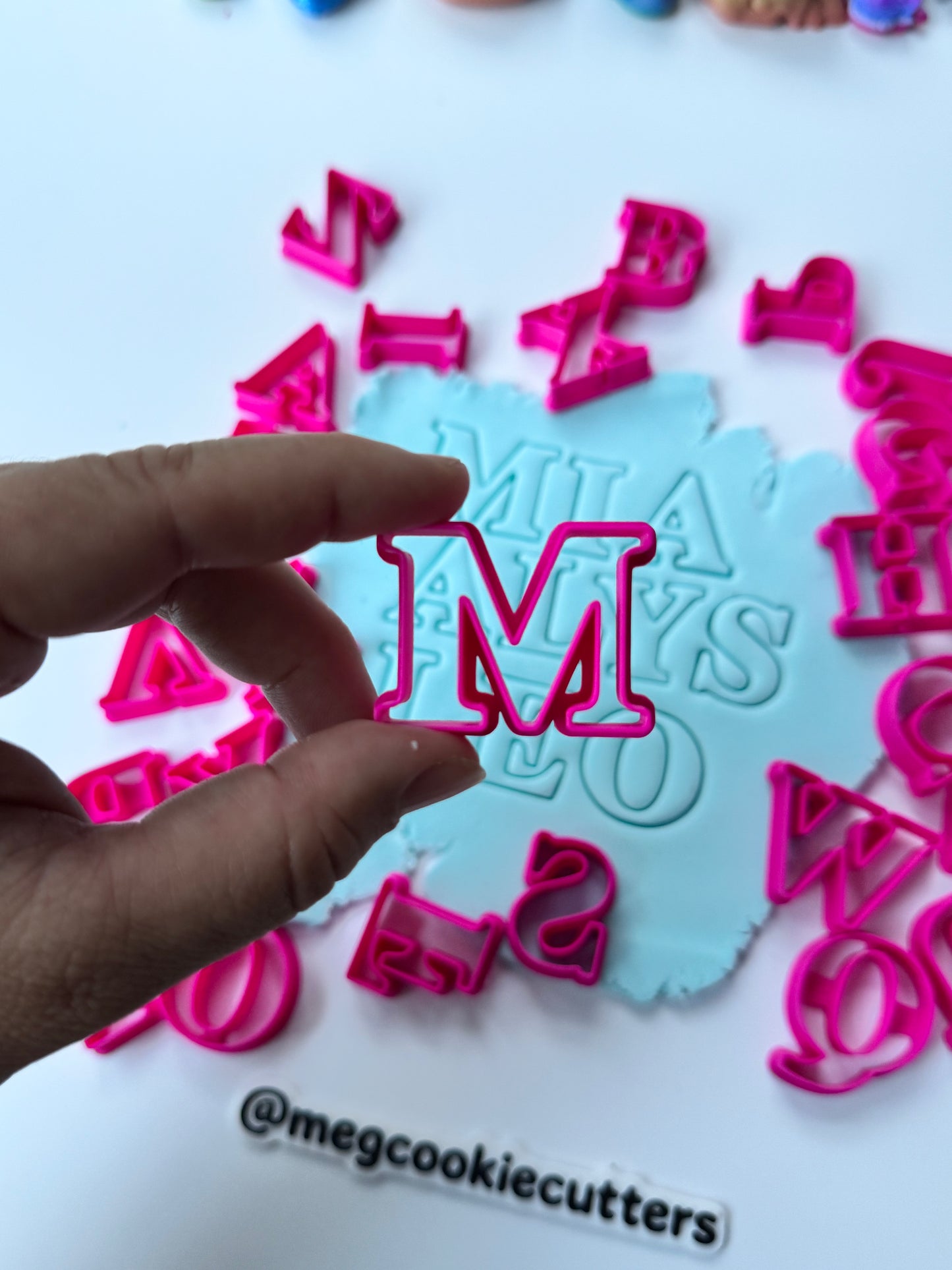 Letters Alphabet set A to Z cookie cutter - times new roman MS1025