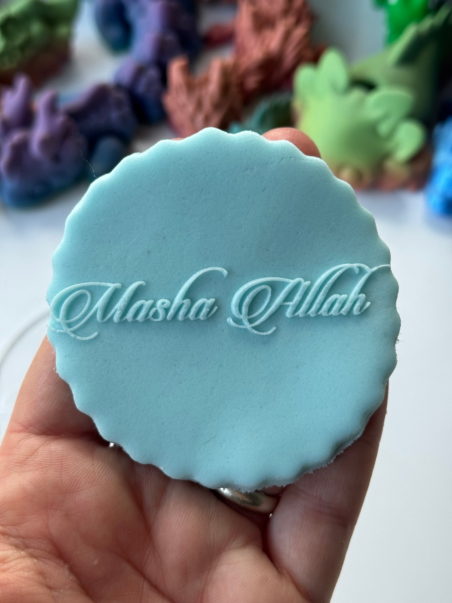 Masha Allah deboss disc