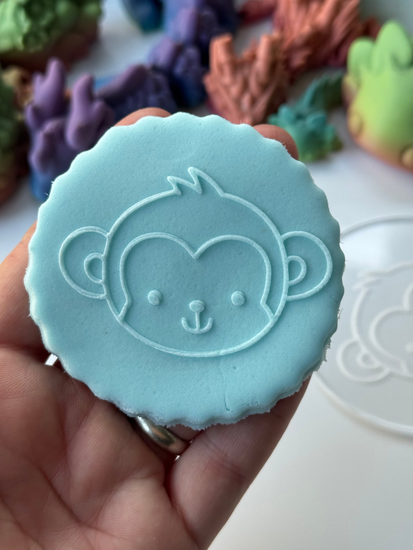 Jungle animal - Monkey Face deboss disc