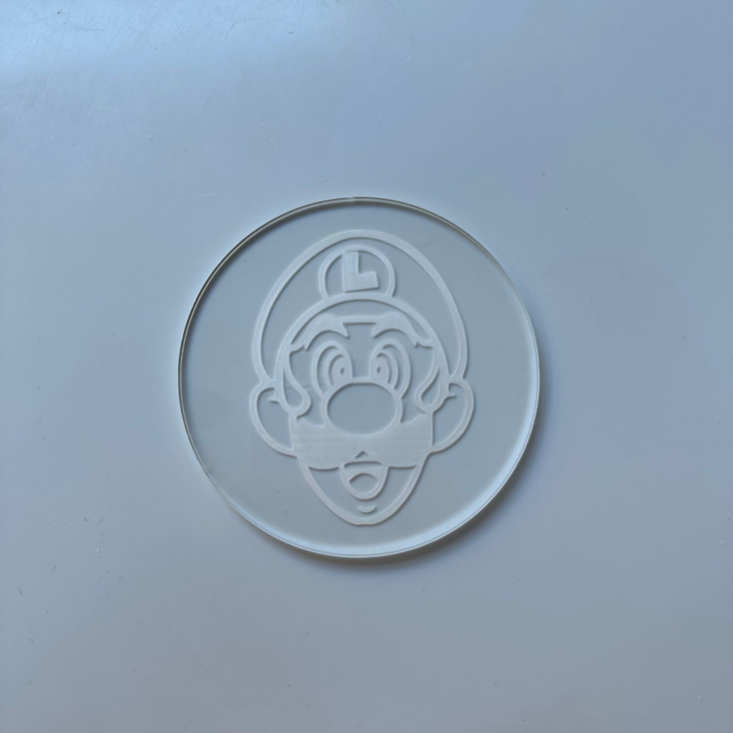 Super Mario - Luigi character - deboss