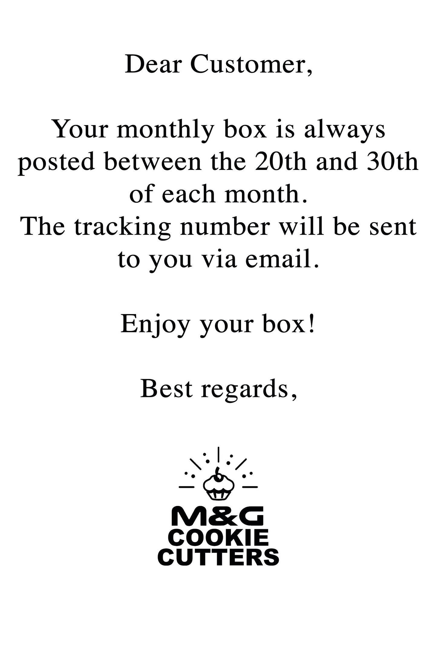 Monthly Subscription box - 1