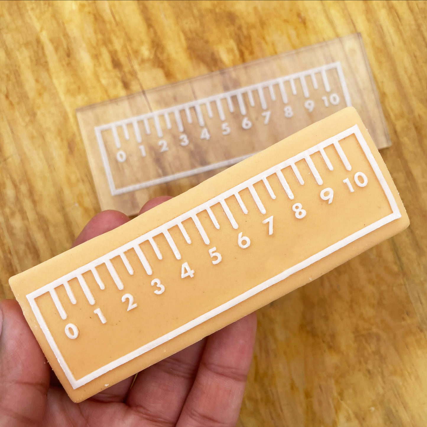 Teacher collection Ruler debossing MEG cookie cutters