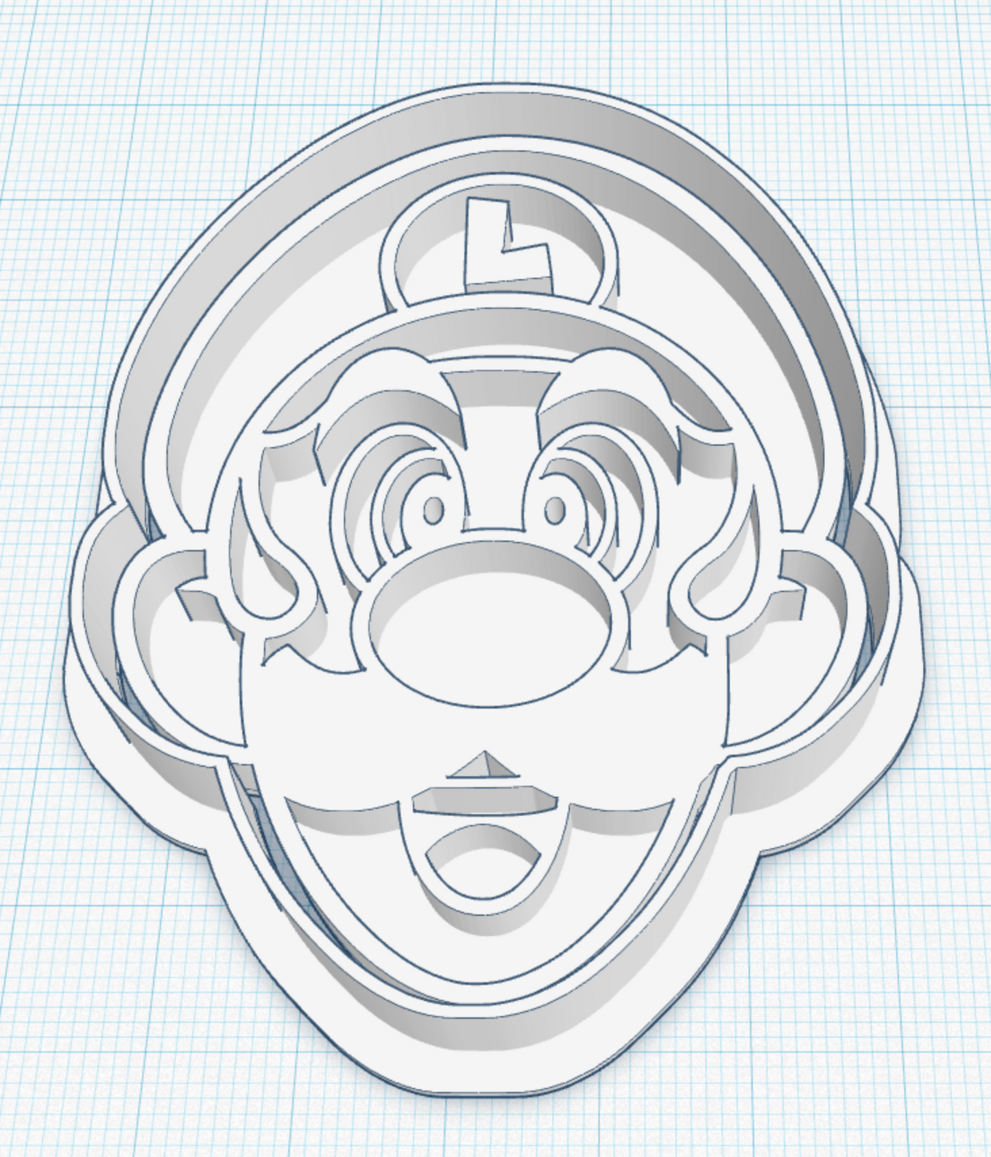 Super Mario - Luigi character - Cutter + Stamp