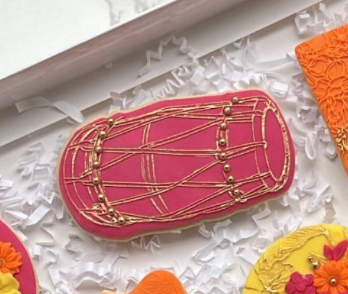 Dhol - dholki - drum instrument - deboss and matching cutter STYLE 2 M1039