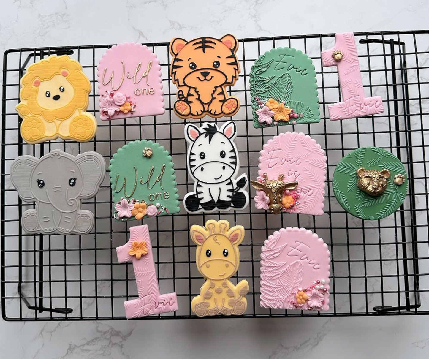 Tiger deboss and matching cutter - jungle - safari