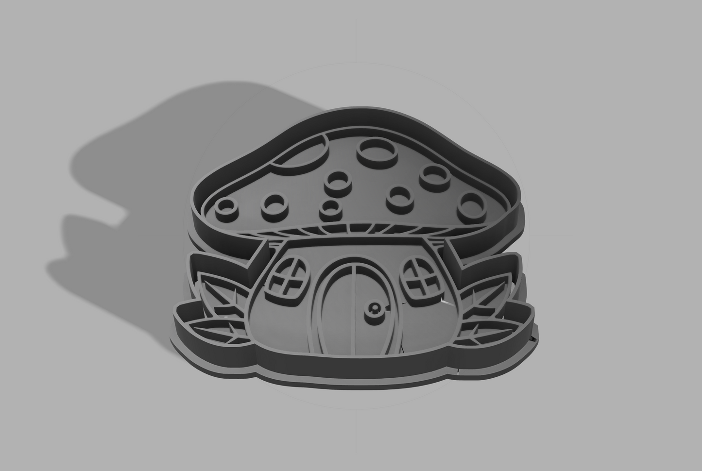 Mushroom Fairy house stamp and cutter - M1038