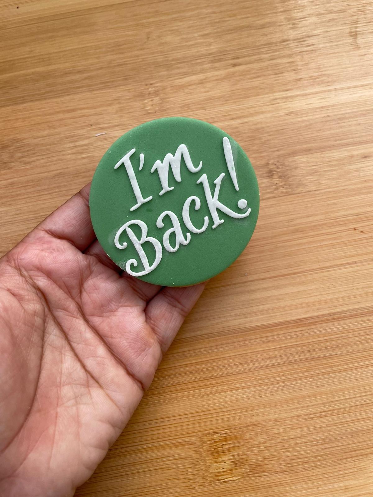 Elf - I'm back - deboss - christmas