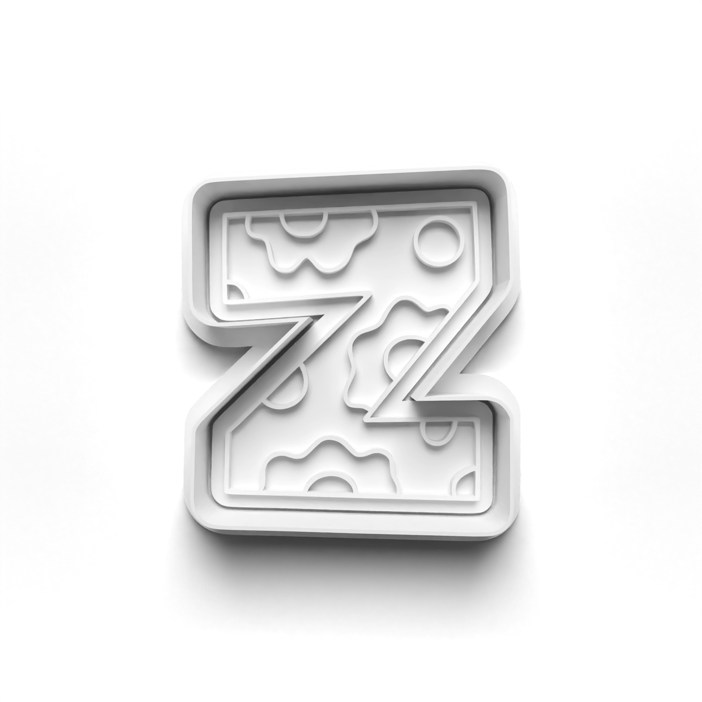 Playful letters Alphabet cookie cutter + stamp 0840