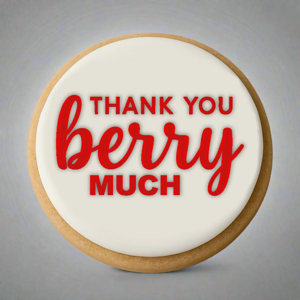 thank you berry much debossing