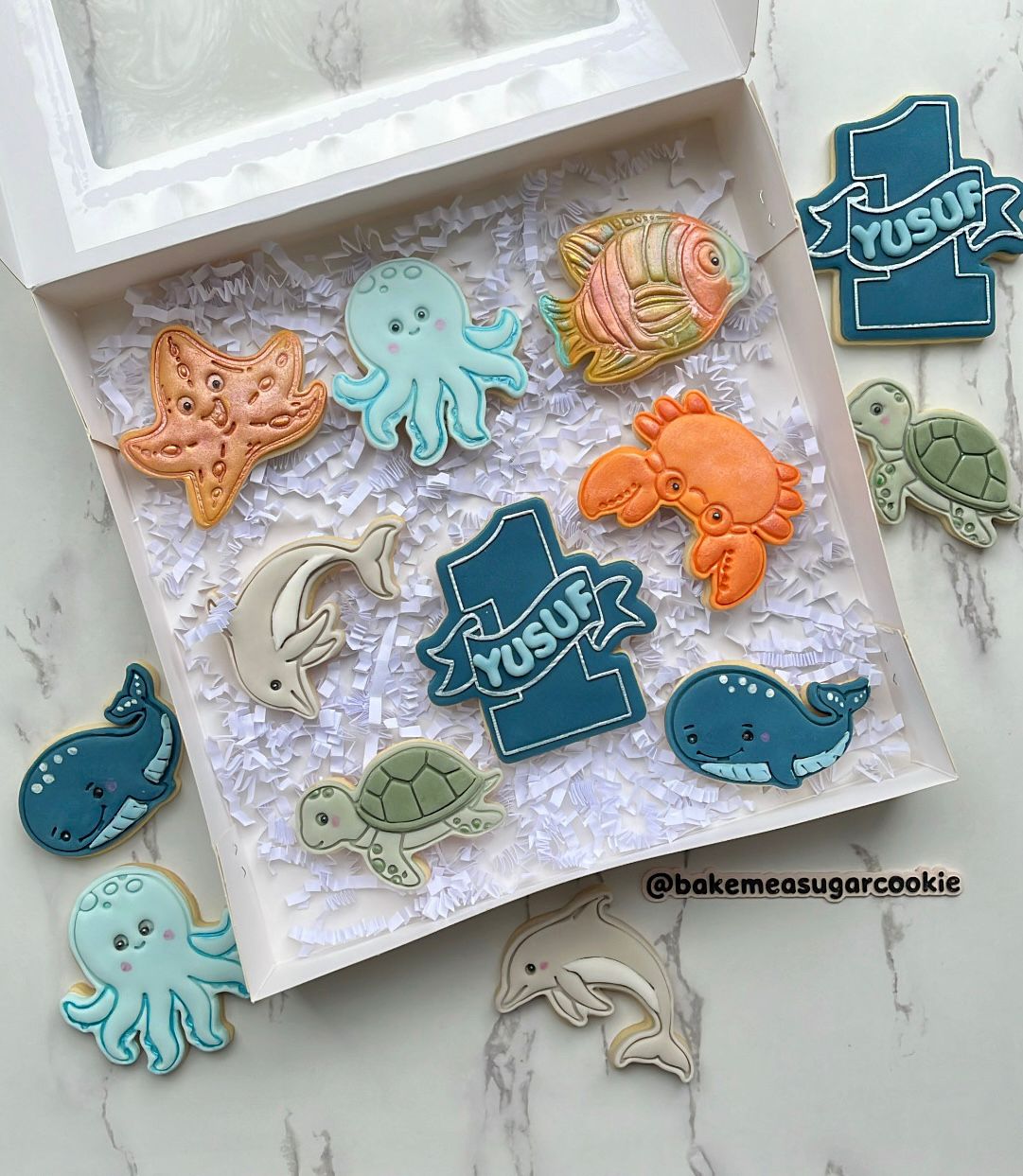 Sea animals - cookie cutter and stamp - M1002