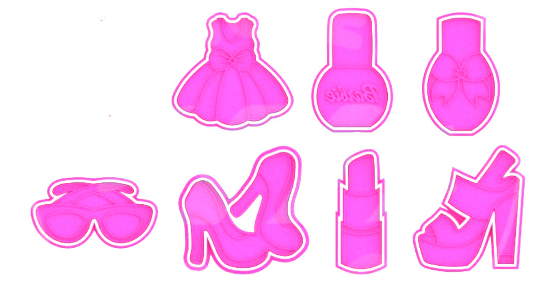 Barbie-INSPIRED Cookie cutter and stamp MEG cookie cutters
