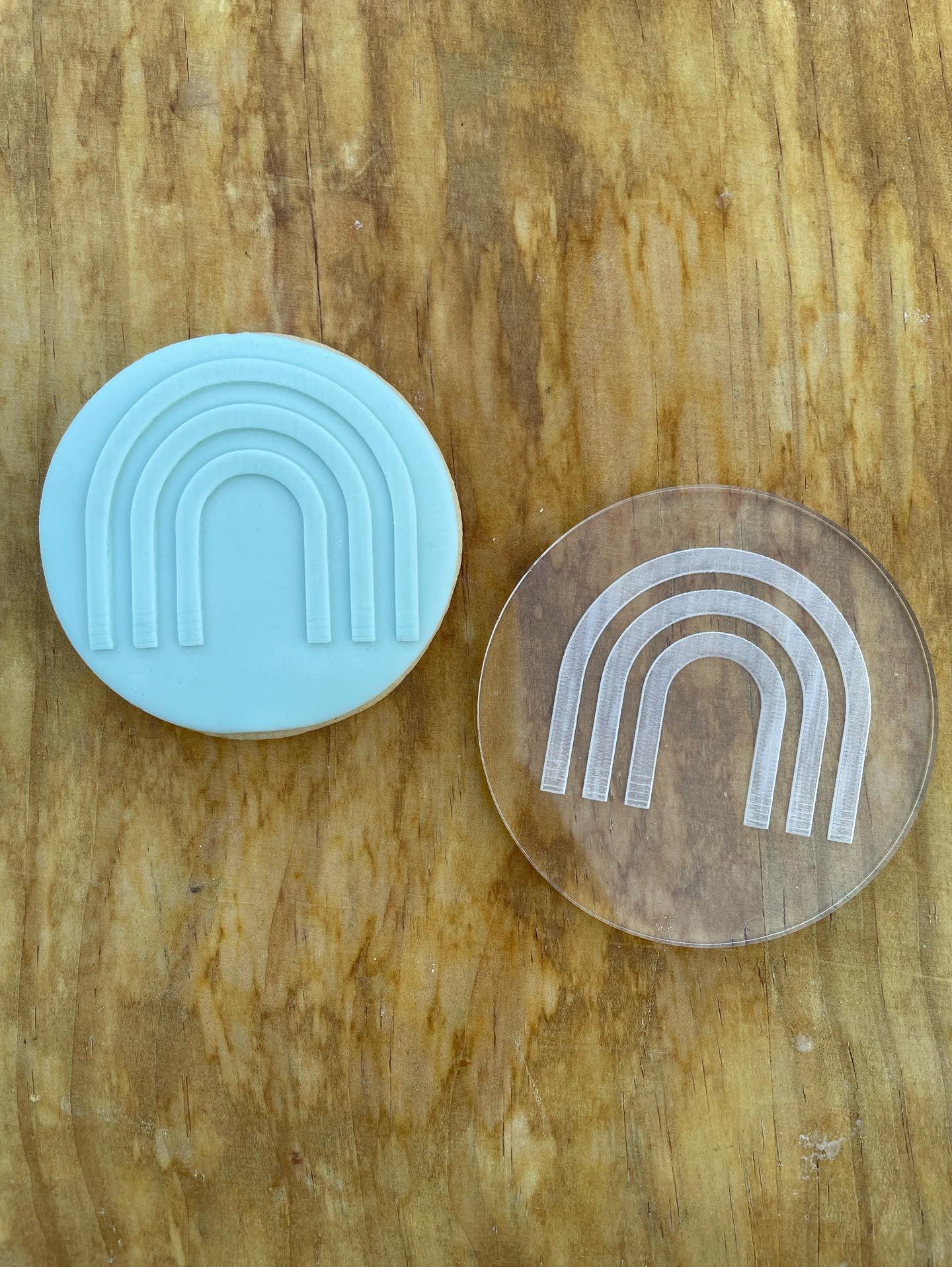 Rainbow Debossing MEG cookie cutters