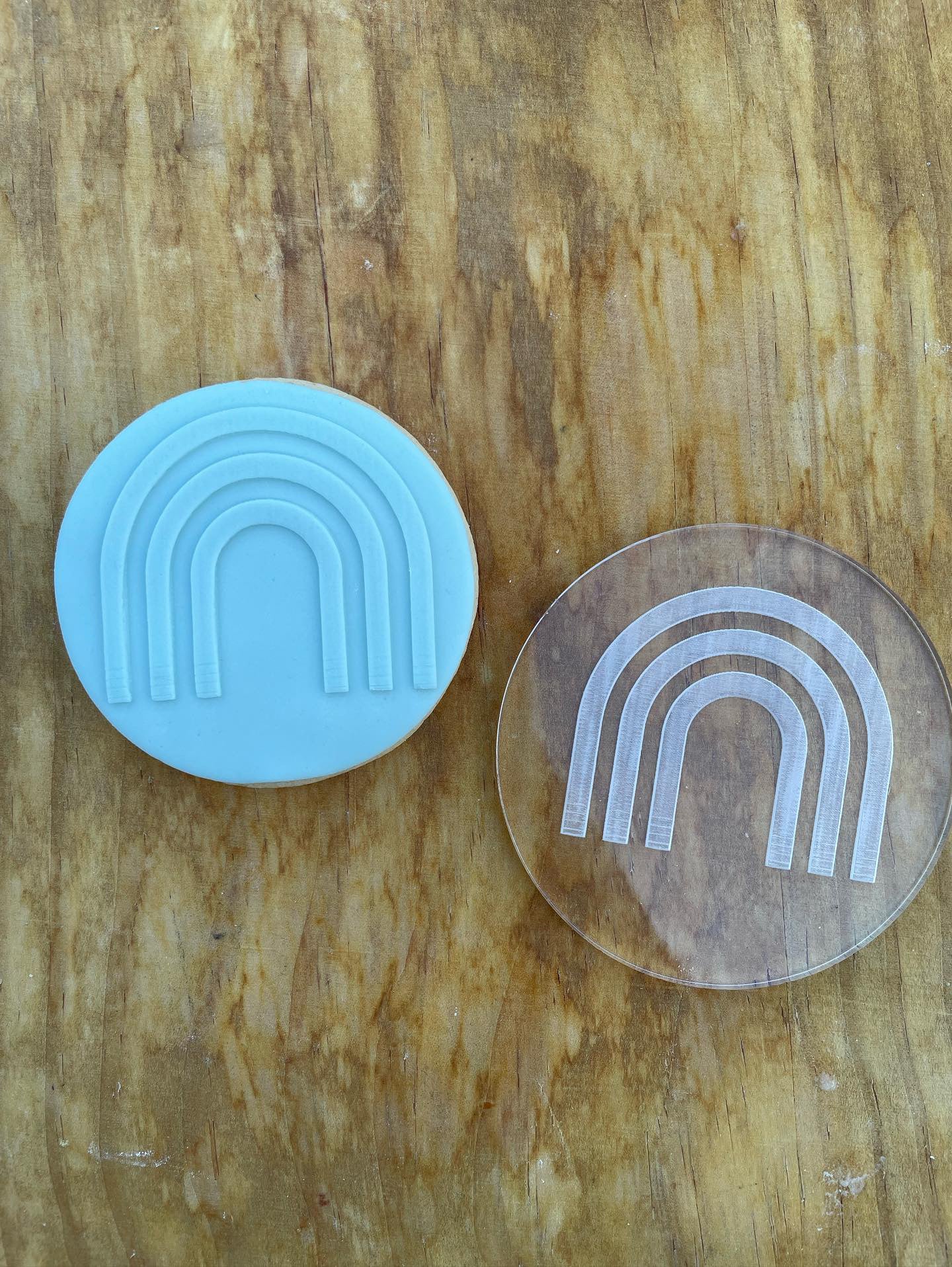 Rainbow Debossing MEG cookie cutters