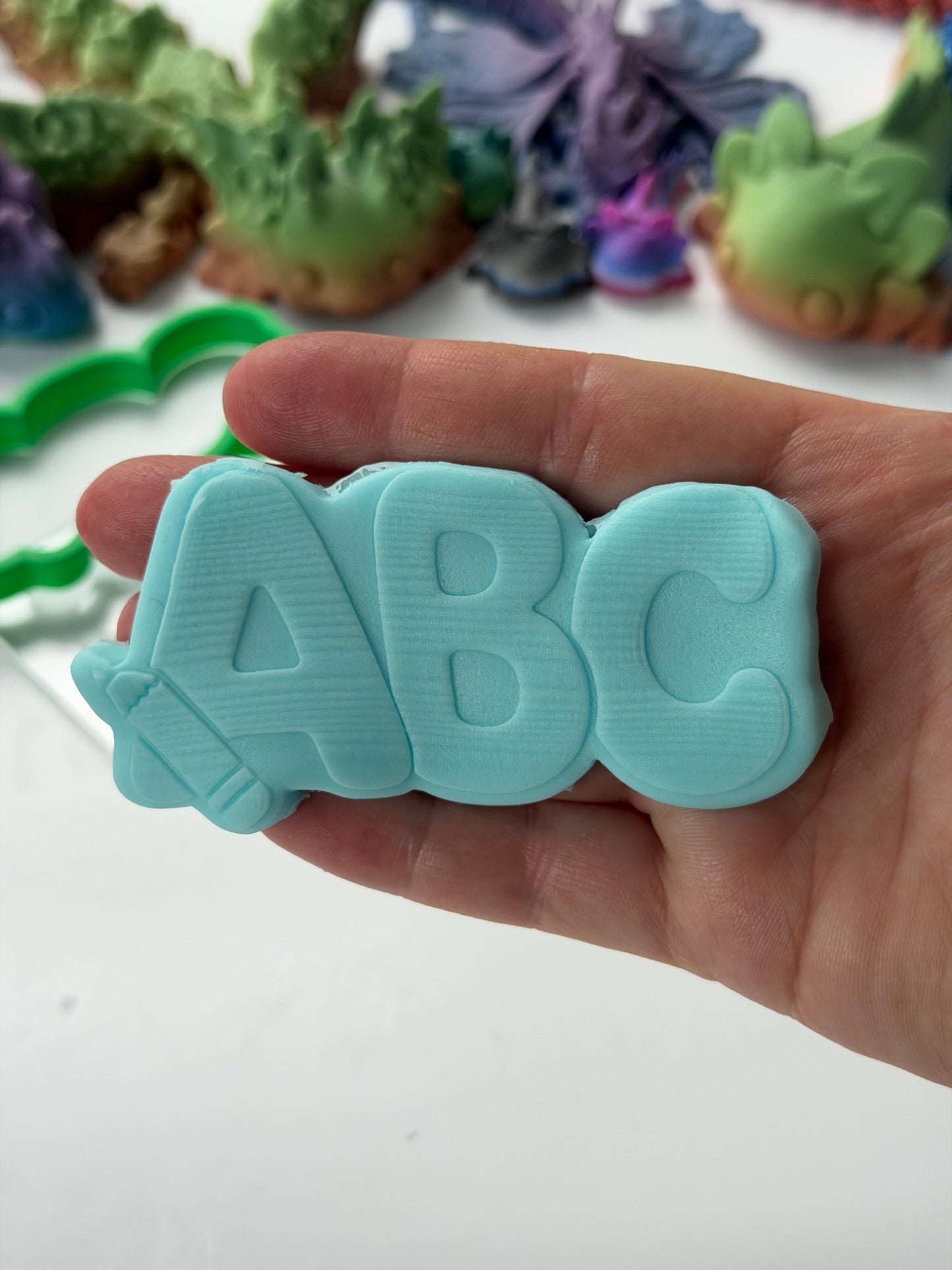 School ABC Letters - teacher deboss + cutter