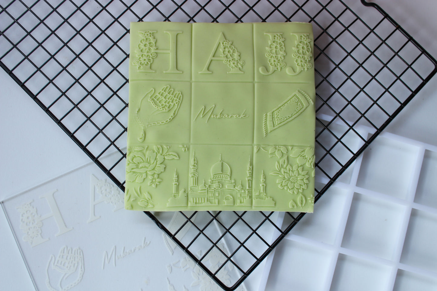 Hajj tile - 9 design in 1 tile - debossing + multi cutter MEG cookie cutters