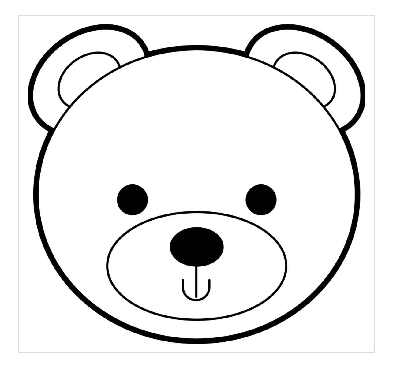 Teddy bear face Debossing + matching cutter MEG cookie cutters