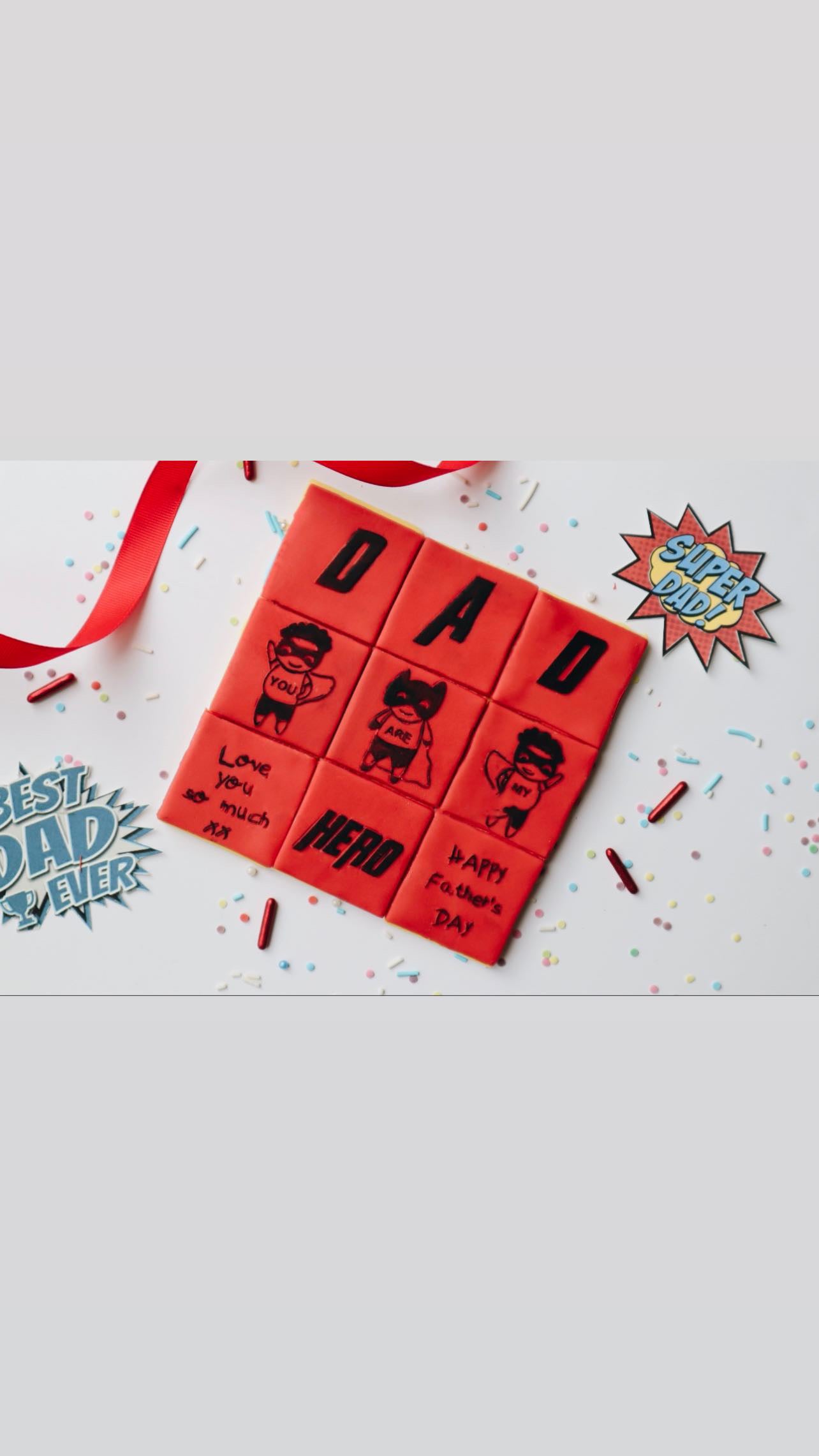 Father’s Day tile - 9 design in 1 tile - debossing and multi cutter MEG cookie cutters