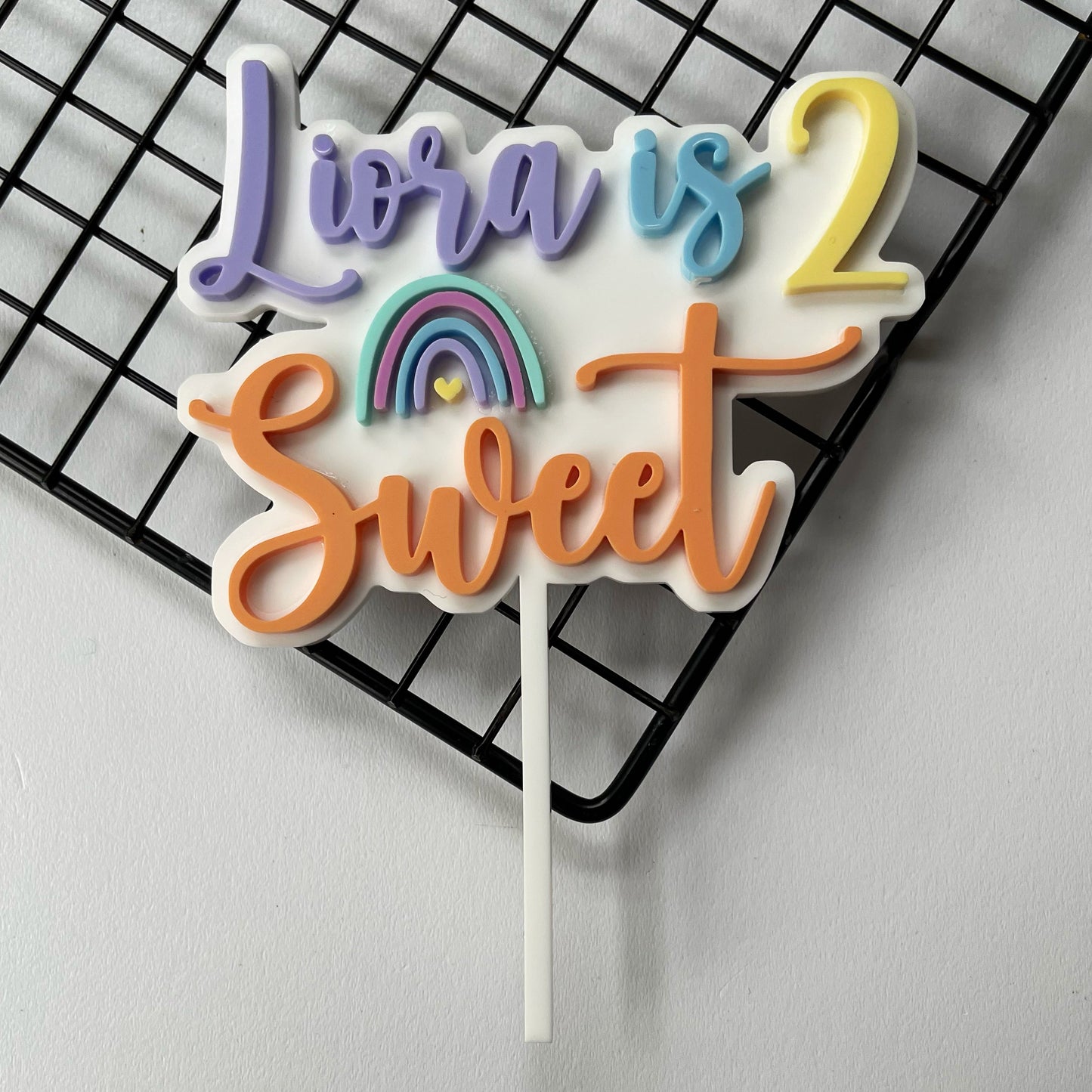 5” cake Topper in pastels colours MEG cookie cutters