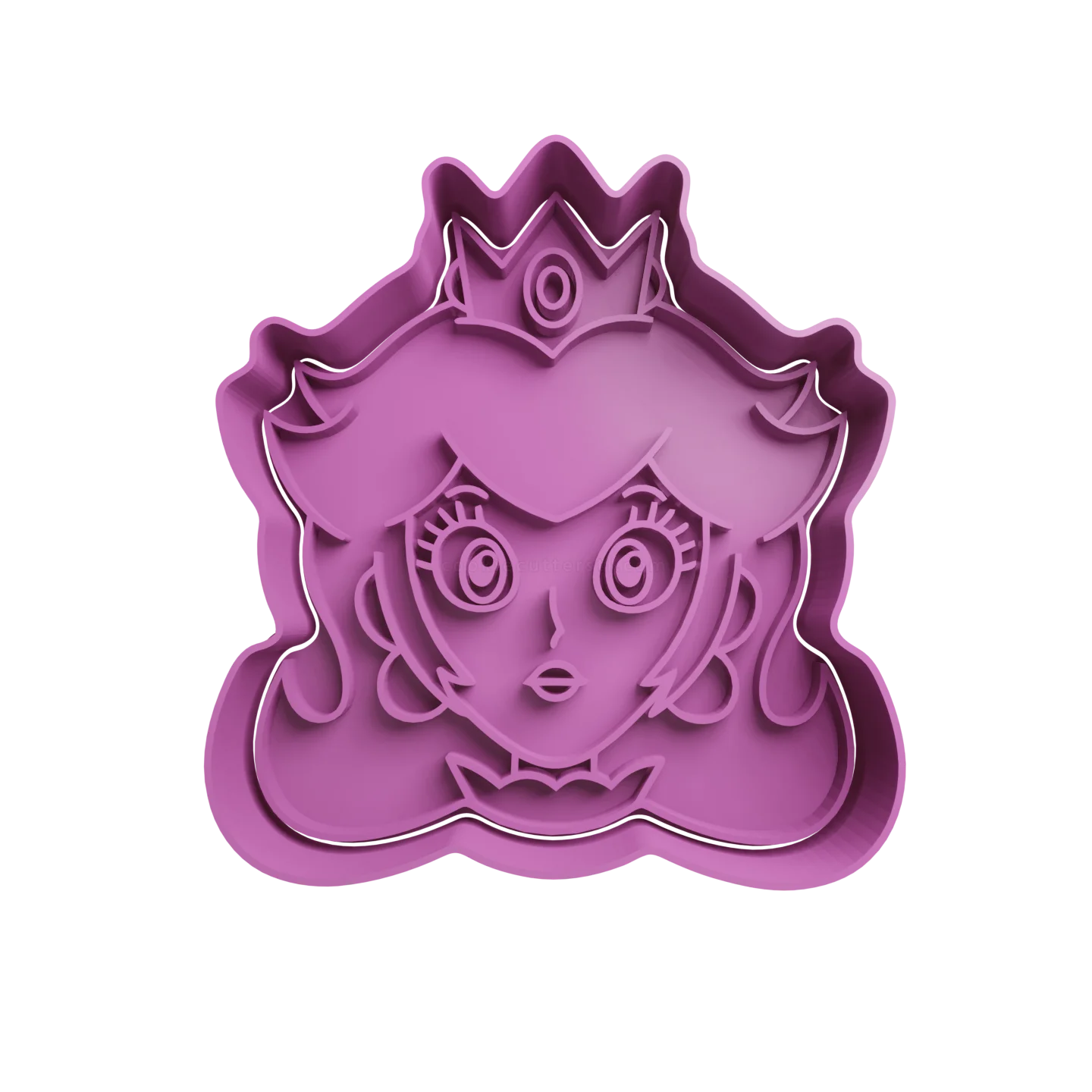 Princess peach super mario - cookie cutter + stamp