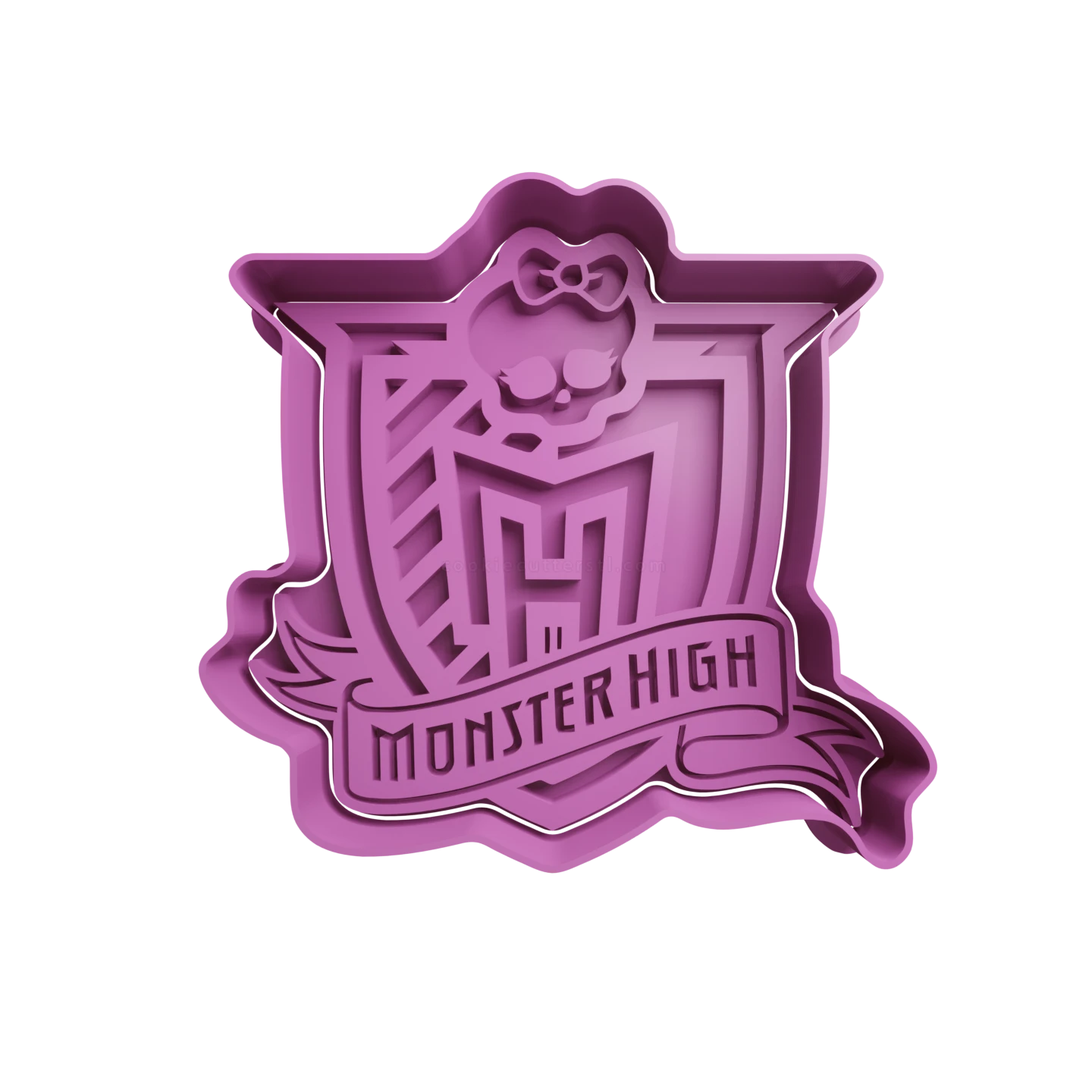 Monster High skull logo Cookie Cutter + stamp