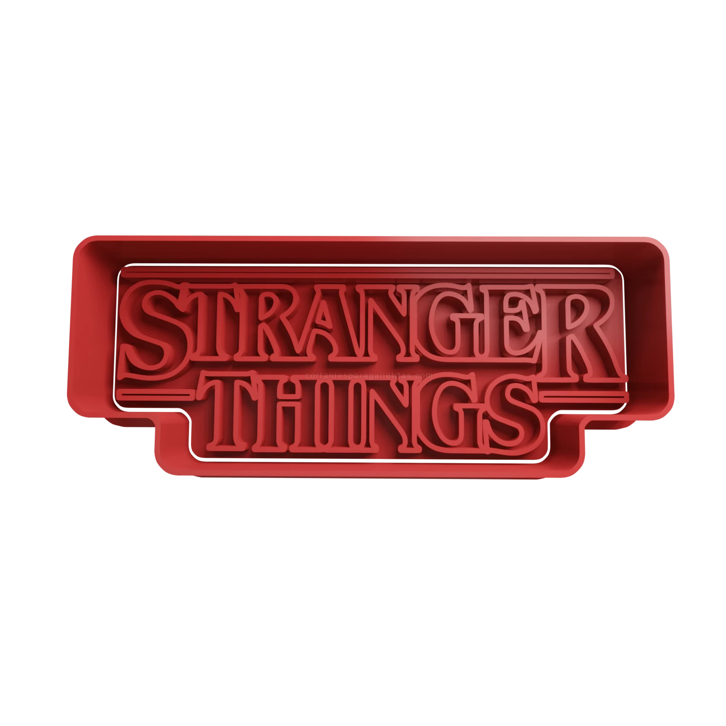 Stranger thing logo cookie cutter + stamp