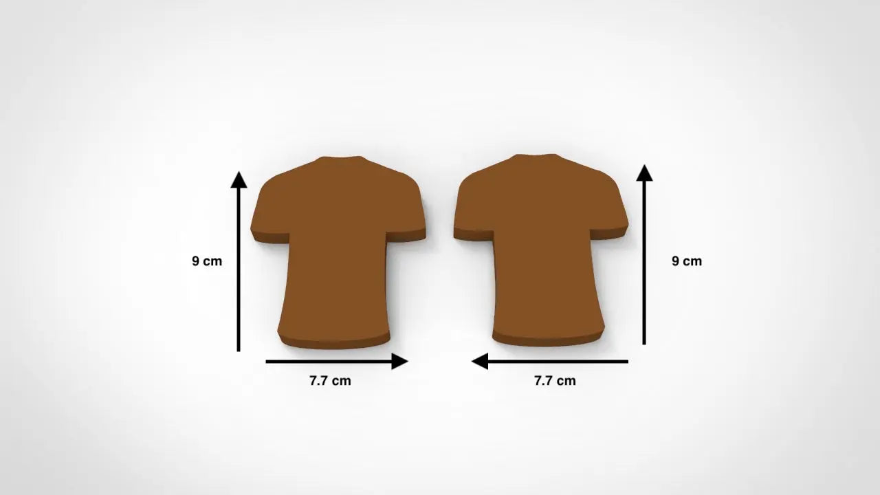 2 Tshirt Football soccer - chocolate mould MEG cookie cutters