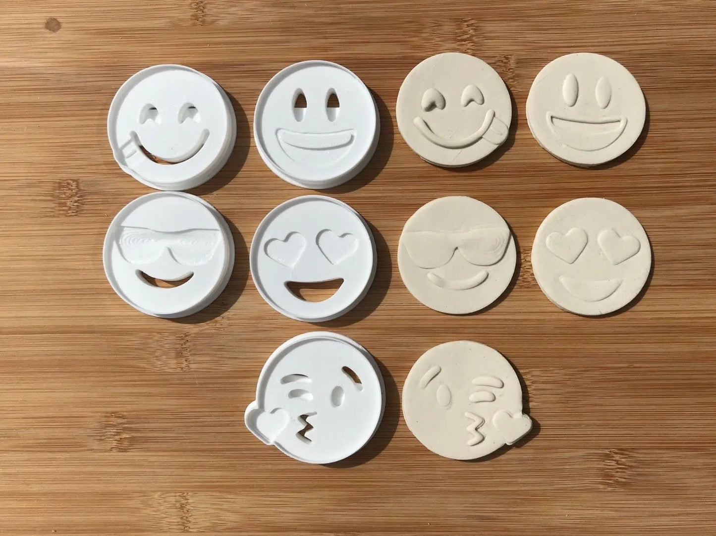 5pcs Emoji Cookie Cutters MEG cookie cutters