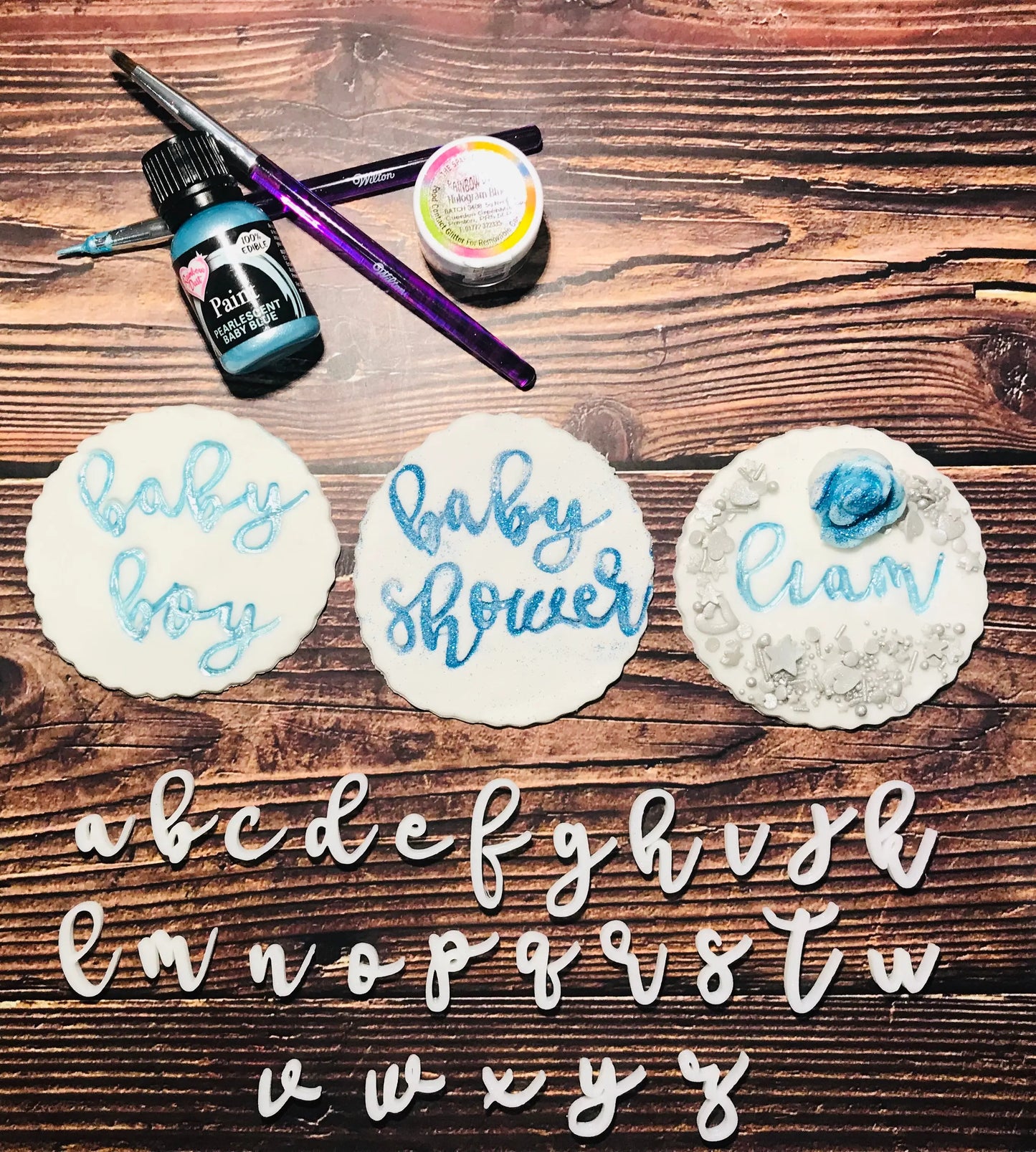 Baby Stea Font Alphabet Embossing-Stamp MEG cookie cutters