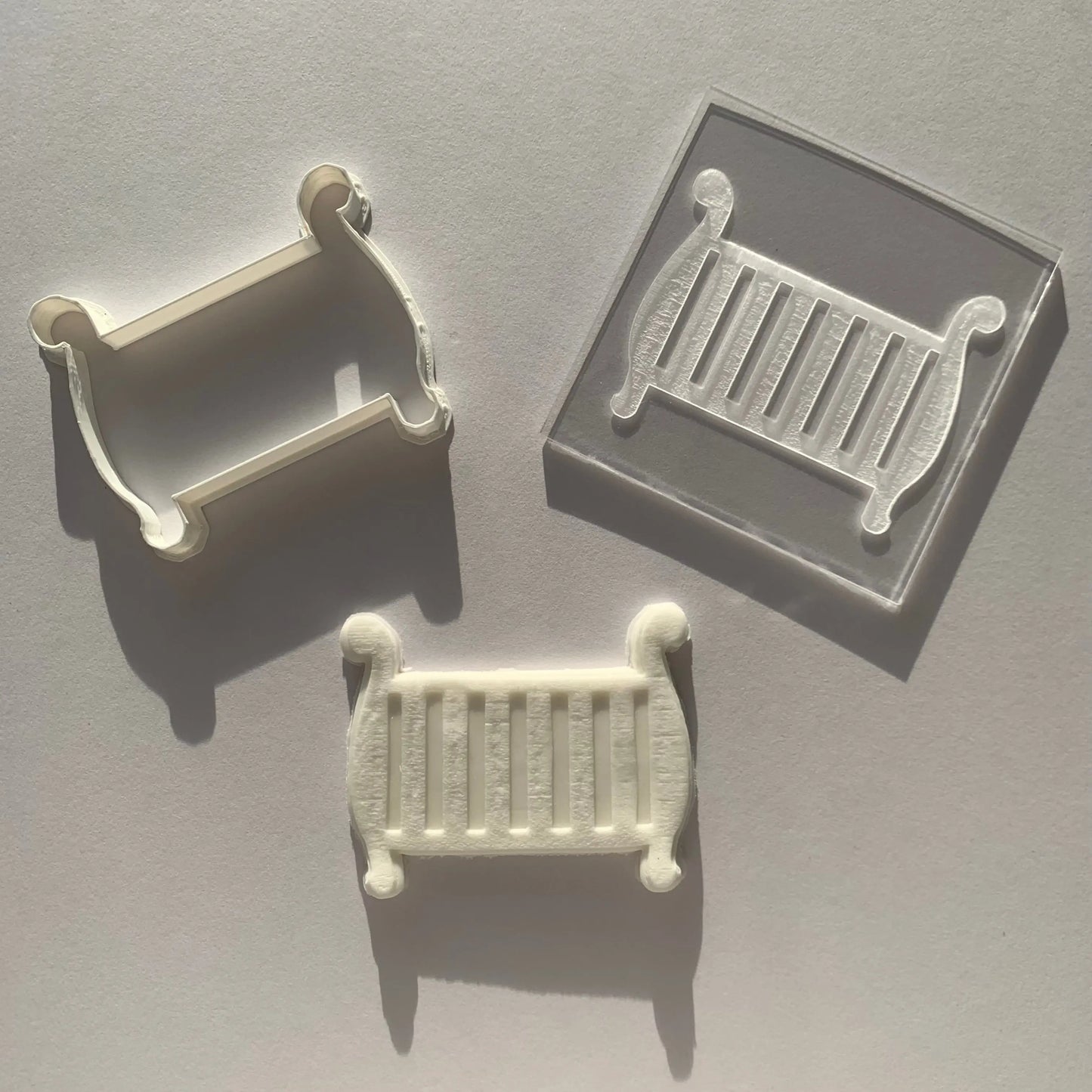 Baby cot - Cookie cutter + Debossing MEG cookie cutters