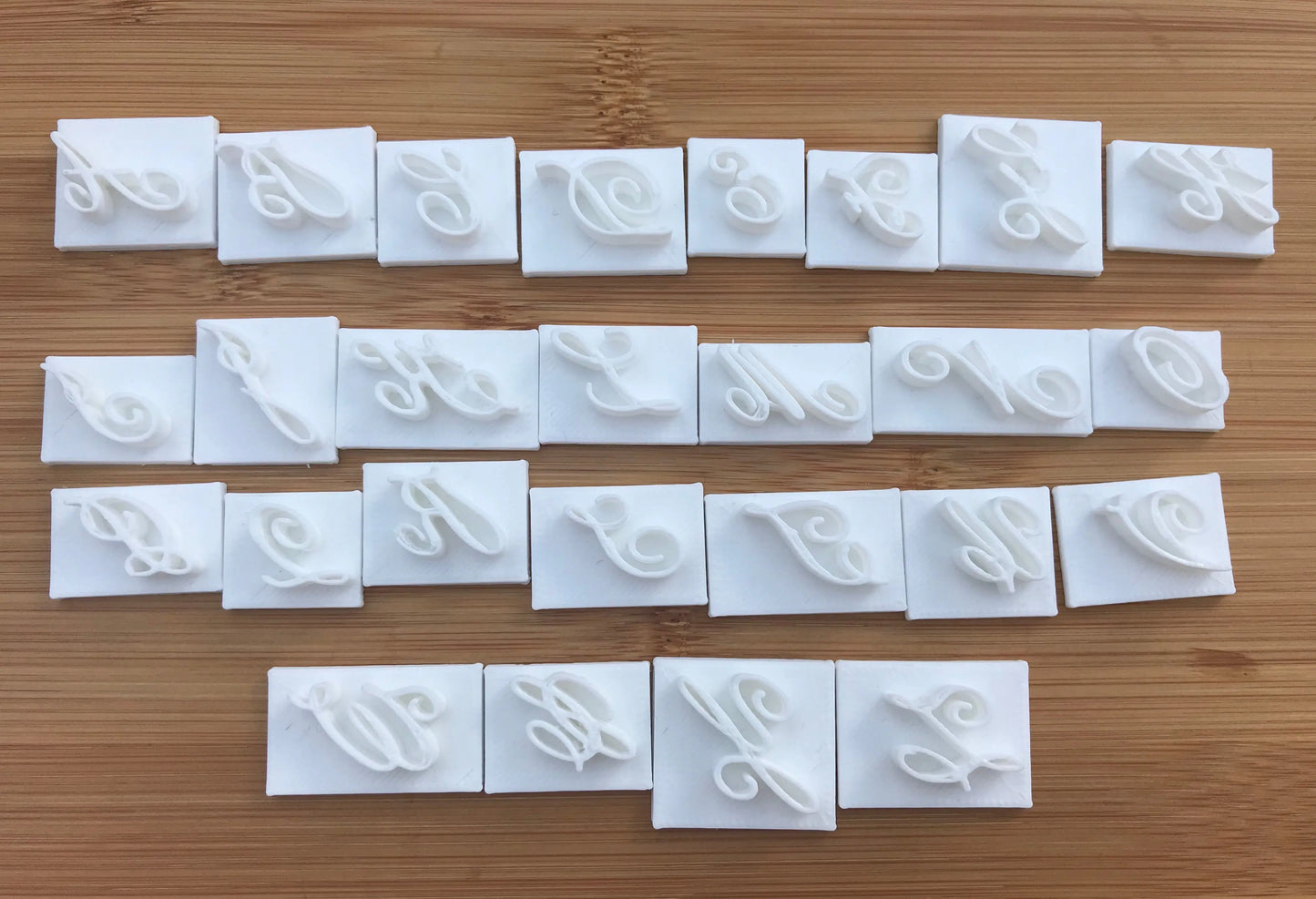 CHAMPION 26 LETTERS + STEA FONT 26 LETTERS - Alphabet Embossing-Stamp MEG cookie cutters