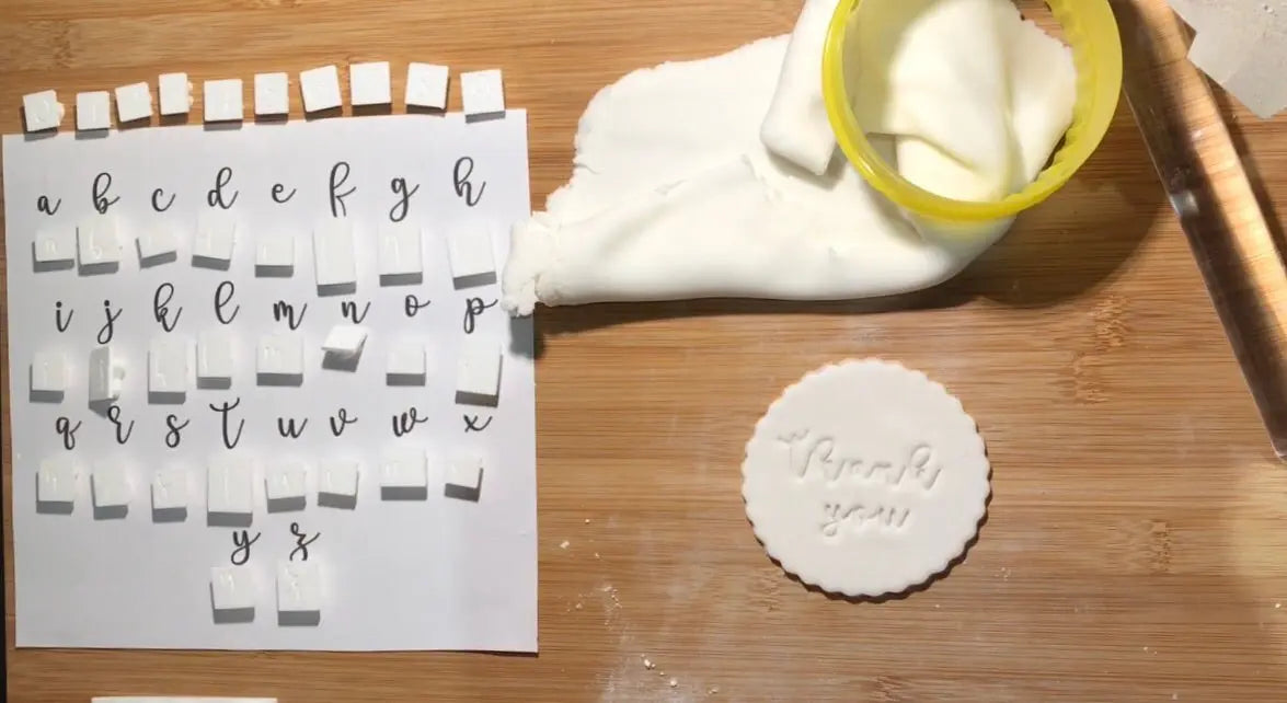 CHAMPION 26 LETTERS + STEA FONT 26 LETTERS - Alphabet Embossing-Stamp MEG cookie cutters