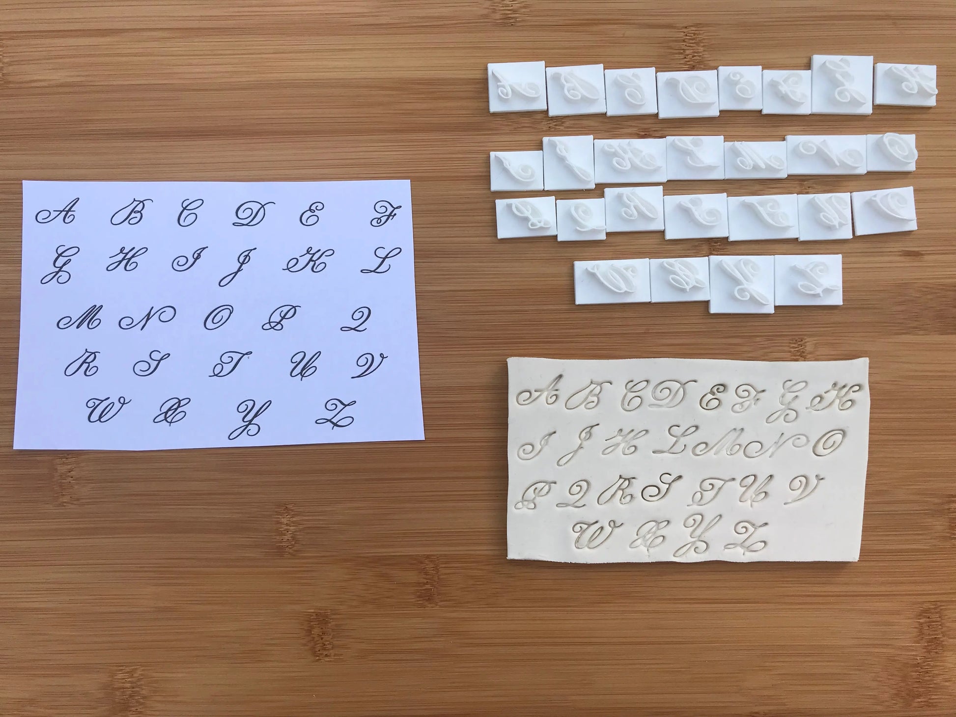 CHAMPION font - Alphabet Embossing-Stamp MEG cookie cutters
