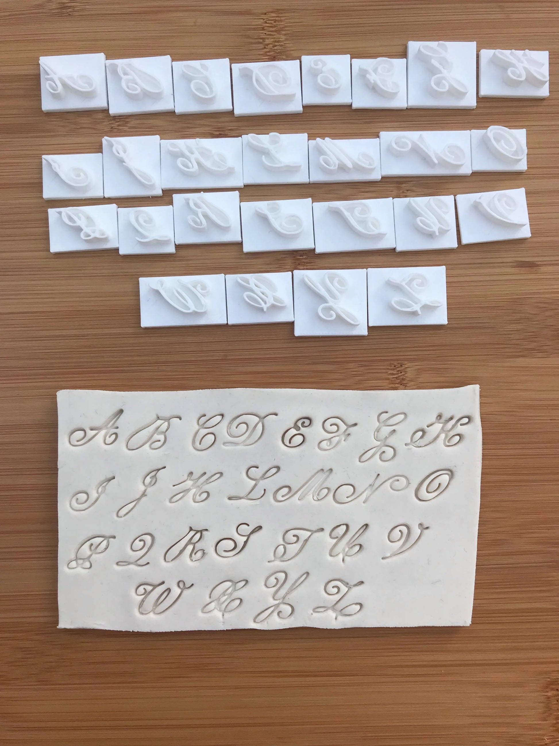 CHAMPION font - Alphabet Embossing-Stamp MEG cookie cutters