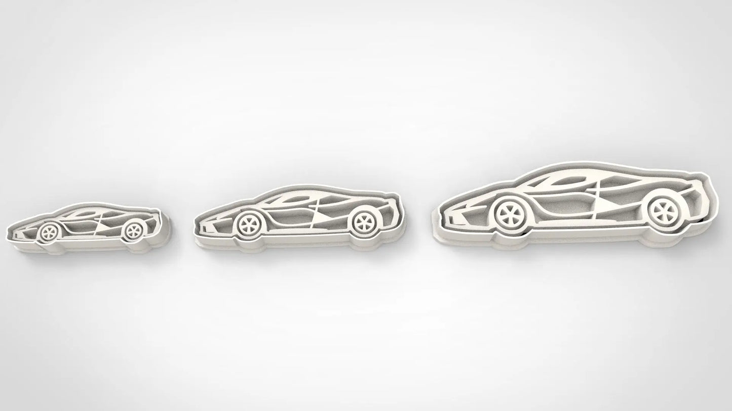 Car Racing Cookie cutter + stamp MEG cookie cutters