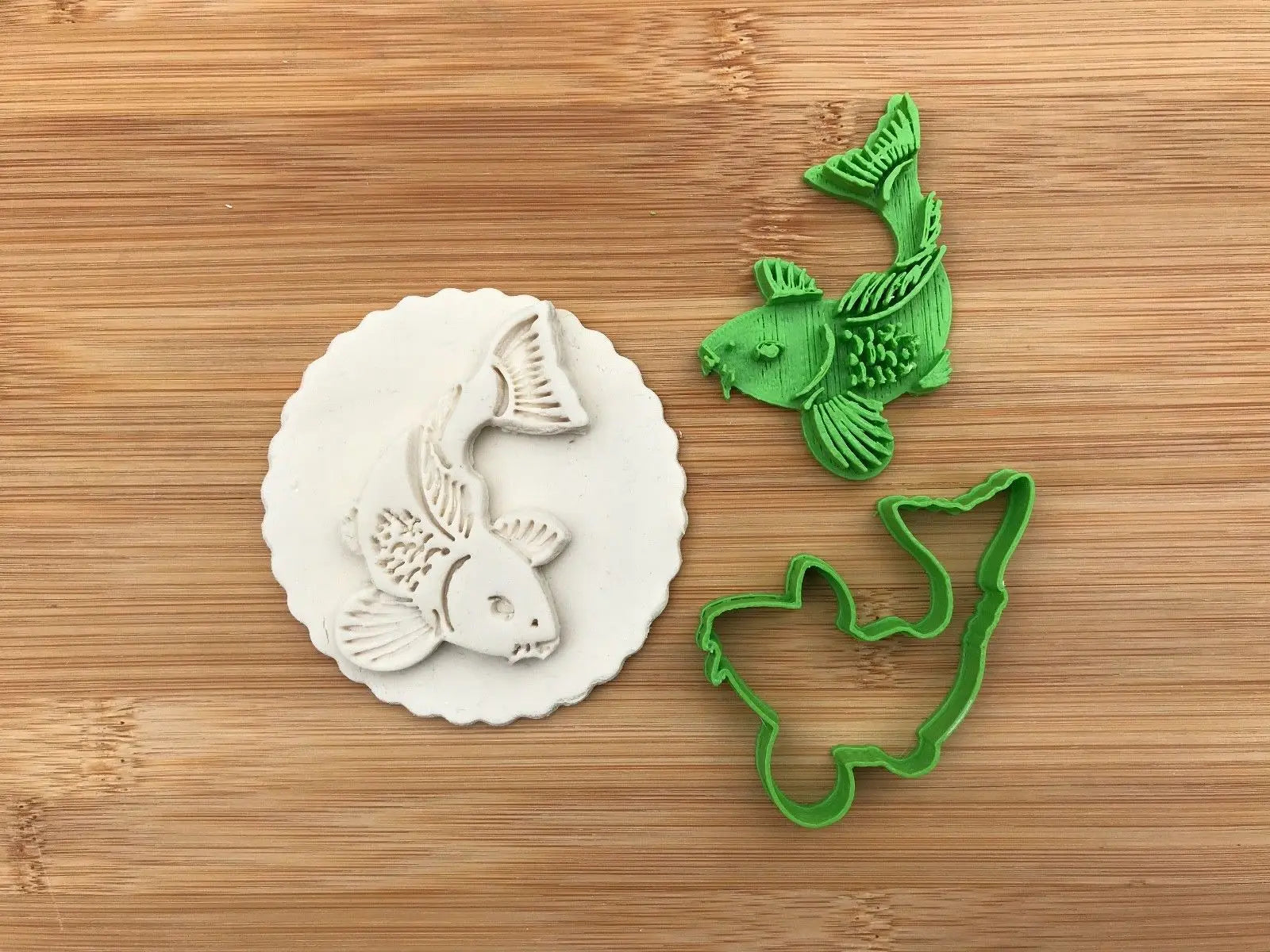 Carp Fish Cookie cutter + stamp MEG cookie cutters