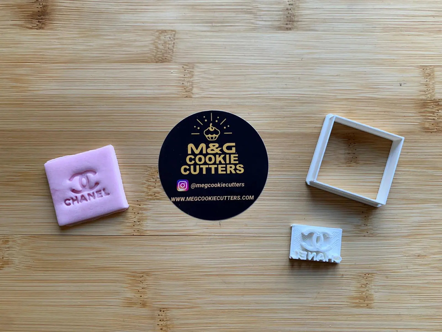 Chanel/INSPIRED Logo - stamp + cutter MEG cookie cutters