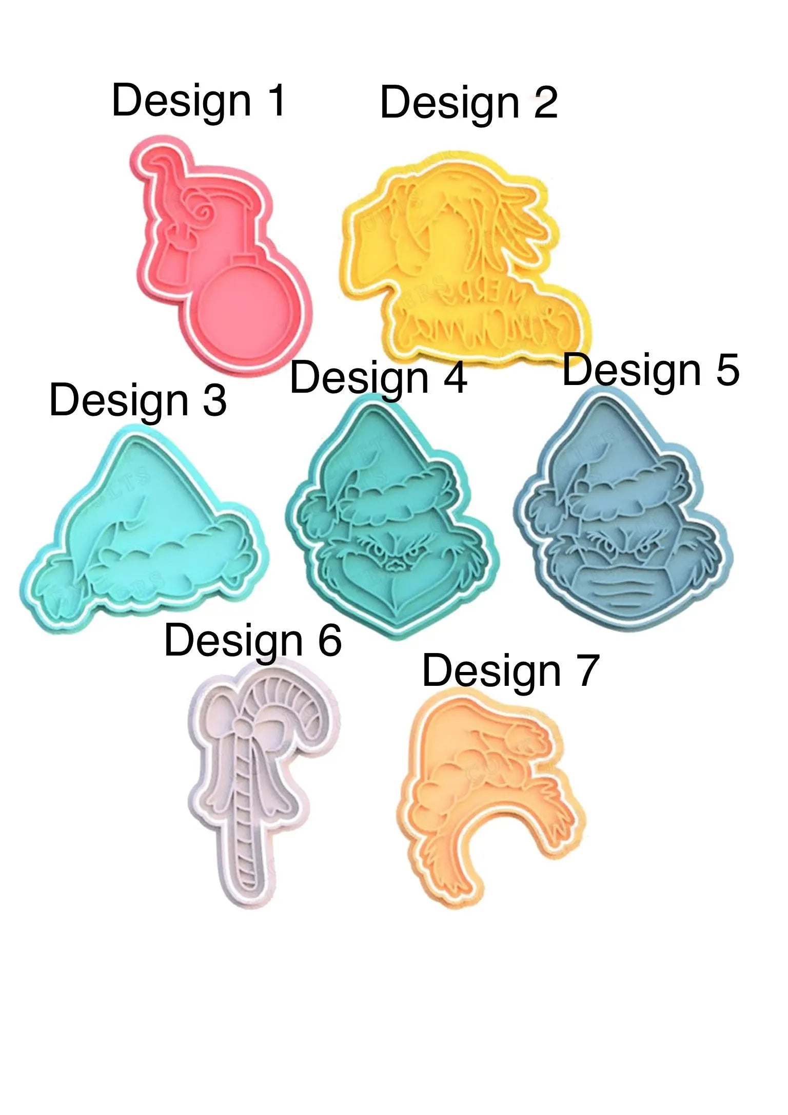 Christmas Grinch cookie cutter + stamp MEG cookie cutters