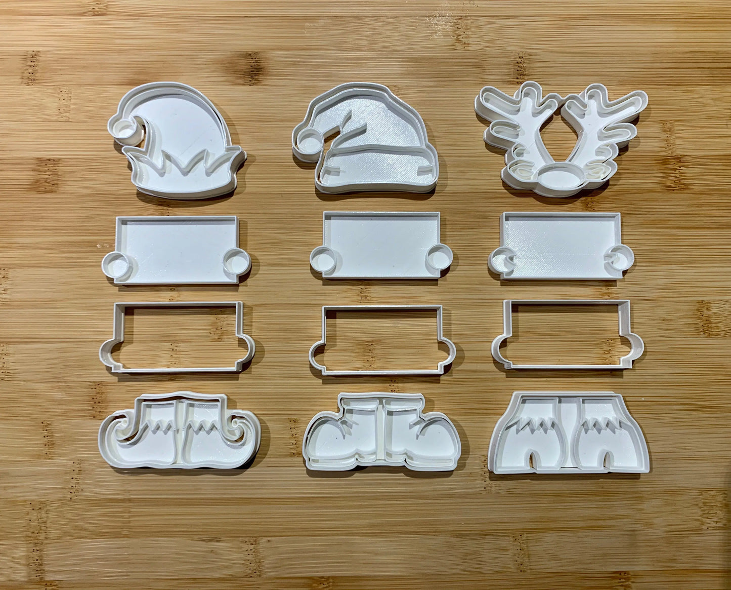 Christmas cookie cutters choose from Elf - Santa Claus - Reindeer MEG cookie cutters