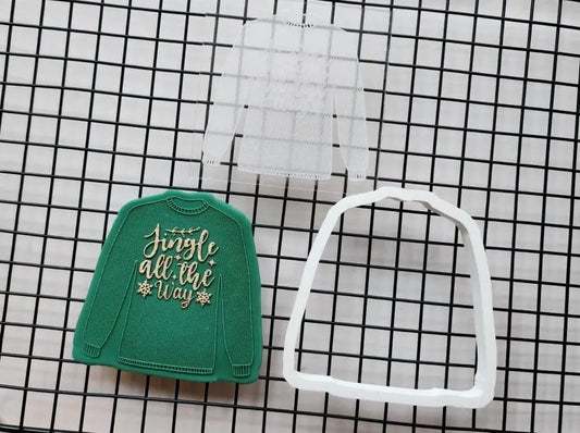 Christmas jumper (2) - cutters + debossing MEG cookie cutters