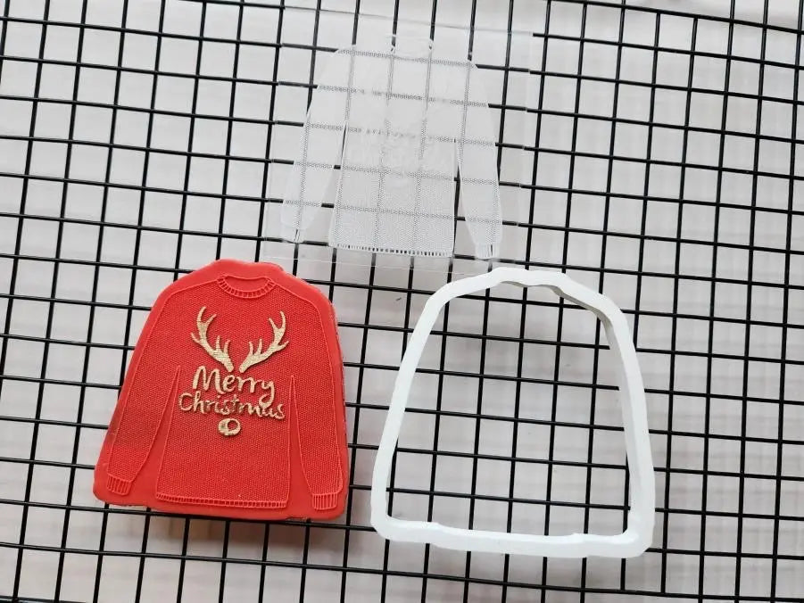 Christmas jumper (4) - cutters + debossing MEG cookie cutters