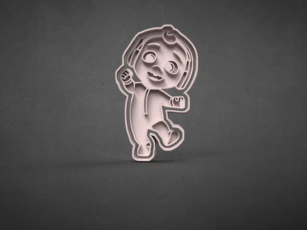 Cocomelon-inspired Baby Stamp + Cutter MEG cookie cutters