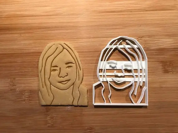 Custom Portrait Cookie Cutter MEG cookie cutters