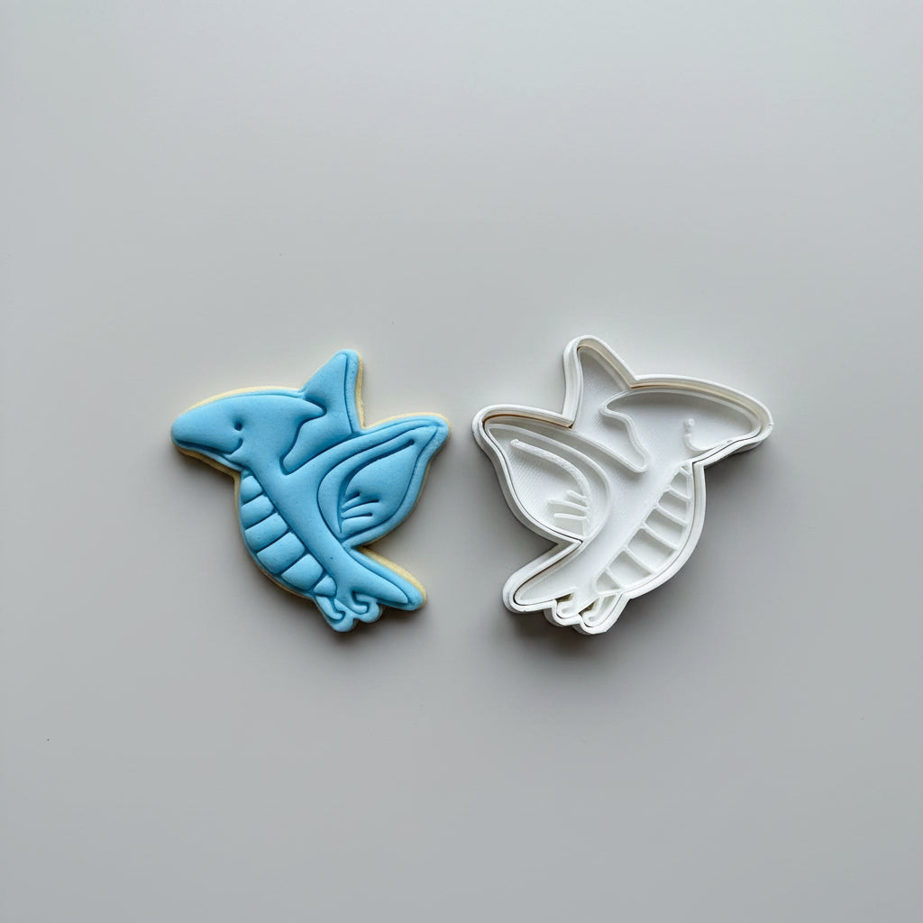 Dinosaur 1 - Paint Your Own - Cookie cutter + Stamp MEG cookie cutters