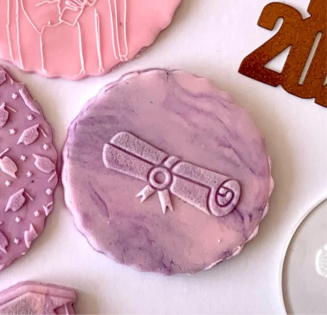 Diploma Graduation Debossing MEG cookie cutters