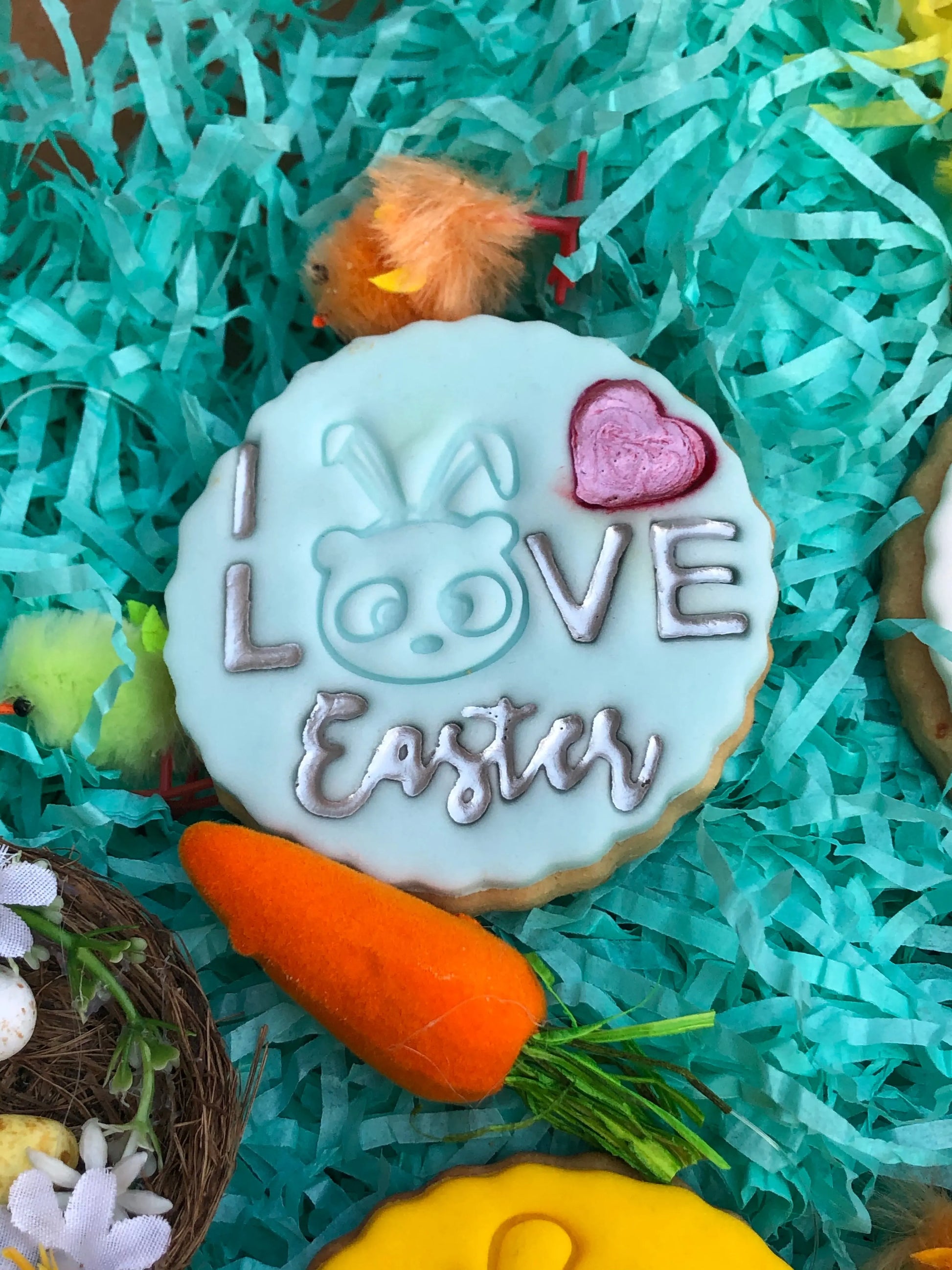 Easter Embossing - stamp MEG cookie cutters