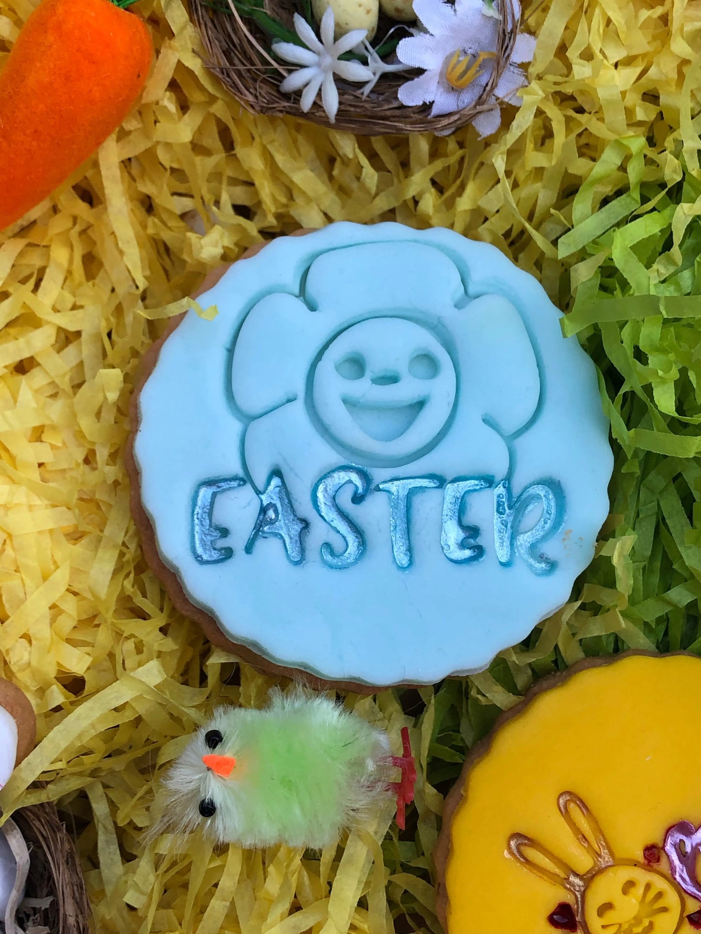 Easter Embossing - stamp MEG cookie cutters